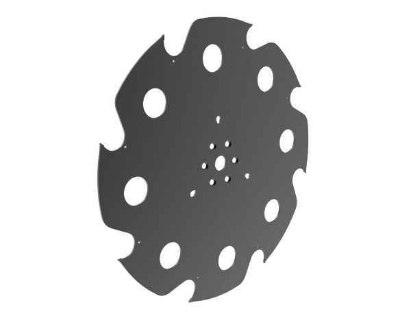 Hoja circular para aserradero turbo M12 con dientes de carburo soldados fijos.
